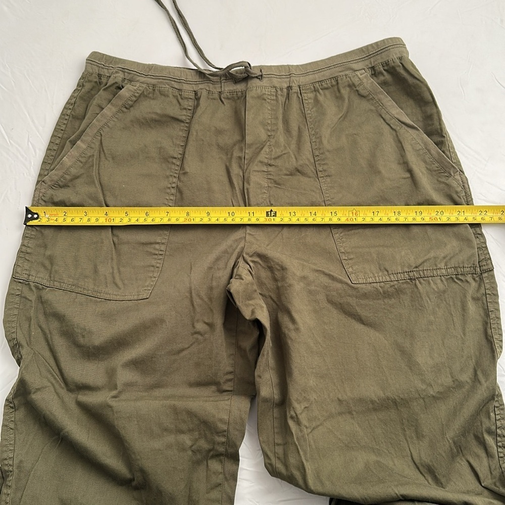 Anthropologie x Velvet Misty Holly green pull-on drawstring lightweight pants - Picture 10 of 15